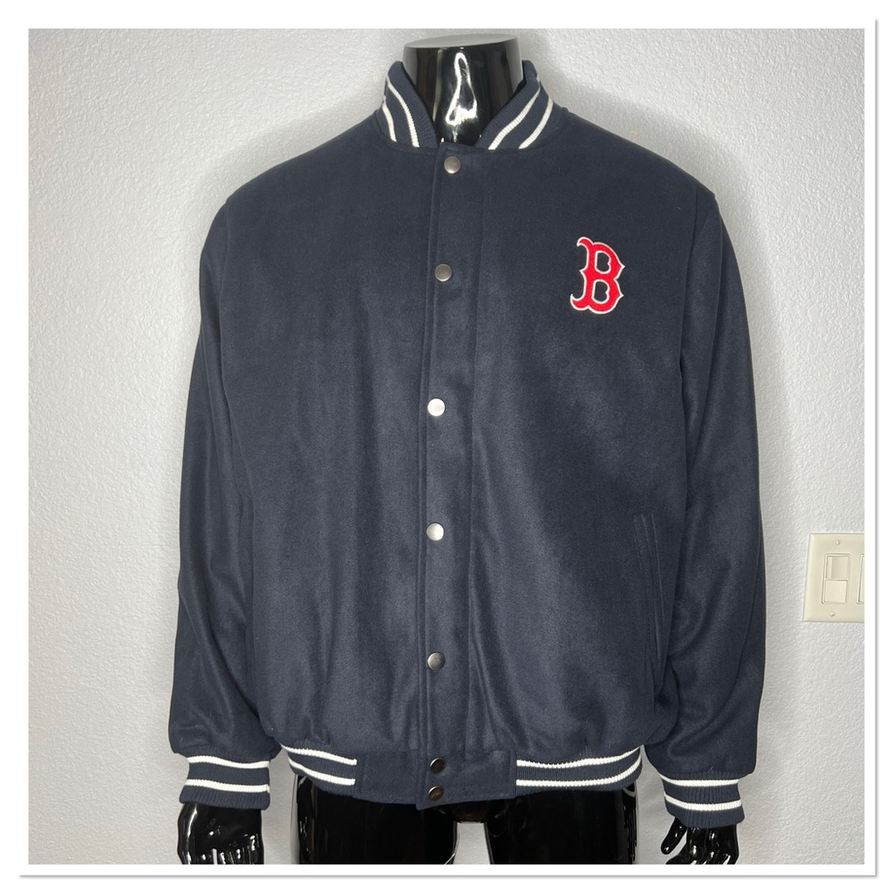 GIII Sports by Carl Banks Men’s 8 X World Series Red Sox Varsity Jacket Sz L NWT - Picture 2 of 11